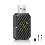 CarPlay Adapter Mini Wireless Plug and Play Upgrade Low Latency Converts Wired Dongle iPhone iOS 10 Fast Stable Connection Car Tech