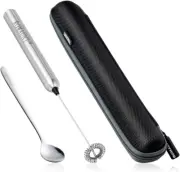 ROMAUNT Handheld Milk Frother Electric Battery Operated Portable Milk Foamer