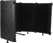 TOYANDONA 1 Set Microphone Isolation Shield for Mic Microphone Soundproof Guard Recording Filter Sound Insulation Microphone Isolation Shield Micrófono Black Abs Plus Eva