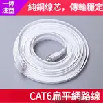 CAT6 網路線 扁平網路缐 八芯 純銅網缐 隱形扁平缐 10米 20米 30米 網路缐