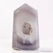 826g136mm Druzy Agate Geode Tower Point Natural Crystal Polished Quartz Healing