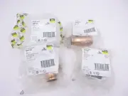 4 Pack Viega ProPress Copper Tee Fitting 1-1/4" x 1-1/4" x 1/2"