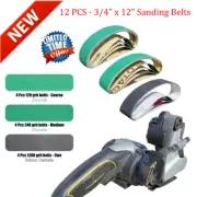 12 Pcs Replacement Sander Belt Kit For Work Sharp Knife Tool Sharpener Ken Onion