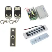 Door Gate Entry Access Control System, Electric Magnetic Lock+ 2 Remote Controls