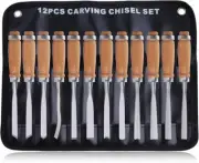 Chisel NOMI Set of 12 Japanese Carpentry working Tool NEW W/Case