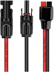 xioaue Solar Cable Solar to XT60 12AWG Charge Extension Cable Solar Panel Connector to XT60 Connector for Solar Generator A