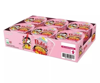 Samyang Buldok Spicy Chicken Carbonara Bowl With Cheese Flavor 6 Bowls BB2026