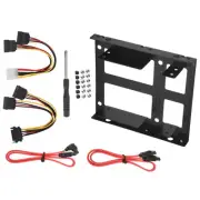 3X(Dual SSD HDD Mounting Bracket 3.5 to 2.5 Internal Hard Disk Drive Kit3313