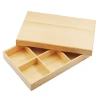 在飛比找蝦皮購物優惠-【知久道具屋】菊川本味 日式附蓋六格木餐盒 J86-39