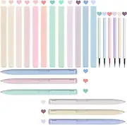 24Pcs Aesthetic Highlighters and Gel Pens, BetterJonny 12 Colors Pastel Colors Bible Highlighters No Bleed,6Pcs Colorful Ink Gel Pens with 6Pcs Pen Refills for Planner Journal,Annotating and Painting