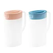 1.5L Plastic Fridge Jug Water Juice Summer Drinks Smoothie Milk Pitcher With Lid