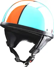 Redbike RB-514, open face helmet , color: Light Blue/Orange , size: XXL