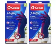 Playtex Living Gloves, Reusable Cleaning Gloves, Size Medium, 2 Pairs - 2 Pack