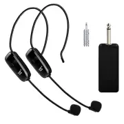 U12F UHF One For Two Wireless Headset Microphone Amplifier Mixer For Teaching o