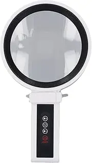 Magnifying Glass with Light, 2.5X 4.5X 34 LED Cold Warm Light Handheld Magnifier with 10 Adjustable Brightness, 5 Modes for Seniors Reading, Inspection