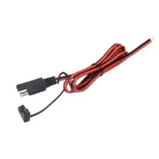 SAE Quick-disconnect Plug Extender Cord with Dust 18AWG for Motorcycles ATVs