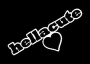 Hella Cute Hellacute JDM Decal Vinyl Sticker|Cars Trucks Vans Walls Laptop|White|5.5 in|CCI400