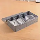 Storage Organizer Box Stackable Double Zipper under Bed Adjustable Shoe