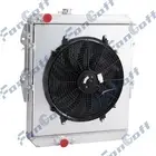 4 Core Radiator+Shroud Fan For TOYOTA HILUX KZN165R 3.0L DIESEL 1997-2004 MT