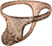 [LMRLWPTF] Men's G-String Thongs, Sexy See-through Sheer T-Back Thong, Low Rise Mesh Pouch Lingerie Mens Underwear