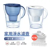 在飛比找momo購物網優惠-【ANTIAN 濾芯7入】家用廚房淨水除垢濾水壺 自來水濾水