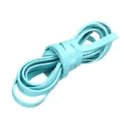 Flat Leather Cord, 3.3 Yard 8mm Leather String Strips for DIY Crafts Sky Blue