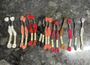 Anchor Stranded Sticktwist Mouline Cotton Floss Lot of 16- 10 Colors New