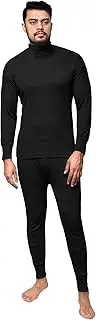 [GA COMMUNICATIONS] Men's Extreme Thermal Long Sleeve Tops & Bottoms - Thermal Base Layer Men Set Turtleneck T-Shirt & Long Johns Trousers - Winter Ski Inner Vest Warm Underwear Size S-XXL