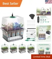 Innovative Self-Watering Seedling Tray with Smart LED Grow Light Control System