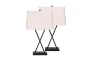 Sarantino Metal Table Lamp with X Stand