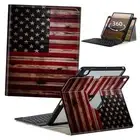 Keyboard Case for Samsung Galaxy Tab A9+ Galaxy Tab A9 Plus 11" American Flag
