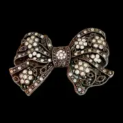 Bowtie Bow Belt Buckle Tie Rhinestone Classy Black White Buckles Belts