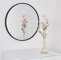 在飛比找松果購物優惠-圓鏡 鏡子 化妝鏡 浴室鏡 40公分 裝飾鏡 臥室鏡 玄關鏡