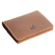 Pu Leather Credit Card Holder Vintage Handmade Wallet for Cards Mini PU Leather Purse Designer Card Case