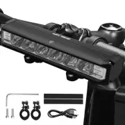 Super Bright LED Bike Light, USB Rechargeable Bicycle Headlight-4 Modes, Wate...