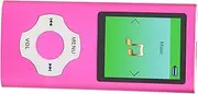 MP3 Music Player, Lossless 1.8 Inch LCD Screen Support Recording Stylish Photo View HiFi MP3 Player FM Radio for Daily Use (Pink)