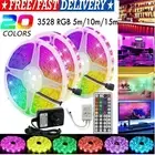 10/15M LED Strip Light 3528 RGB 44 Key IR Controller Tube Rope Lamp Bar Home DIY