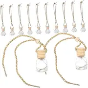 ULTECHNOVO 12Pcs Hanging Aroma Bottles Decorative Car Diffusers Delicate Perfume Containers for Essential Oils Compact and Material Air Purifying Home Decor