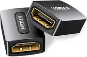 UGREEN 4K@60Hz HDMI 2.0 Extender Coupler 2Pack Female to Female Gold Plated Connector Support UHD 3D HDR HDCP Ethernet Compatible with DVD Blu-ray TV, Soundbar Monitor
