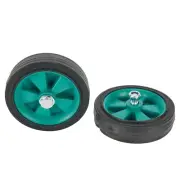 Green Air Compressor Replacement Wheels Shockproof Silent and Non Slip