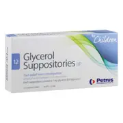 [Petrus Pharmaceuticals] Glycerol Suppositories B.P. for Children 12 Pack
