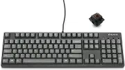 Filco Majestouch + SGK Cherry MX Brown Axis, Full Size, English Layout, 104 Keys, PBT 2 Color Molded Sky Gray Key Cap, N Key Rollover, Function Key Function, Black