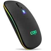 Wireless Mouse, LED Slim Bluetooth Mouse with 3 Adjustable DPI, Silent, Recha...