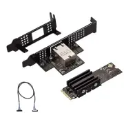 M.2 B+M Single-Port 10GbE Card RJ45 Ethernet Adapter AQC113 Industrial1223