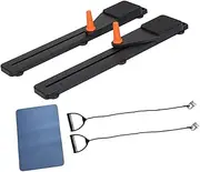 Oshhni Leg Exercise Machine Inner Thigh Exerciser Portable Abdominal Strength Training Push up Bar System with Resistance Band