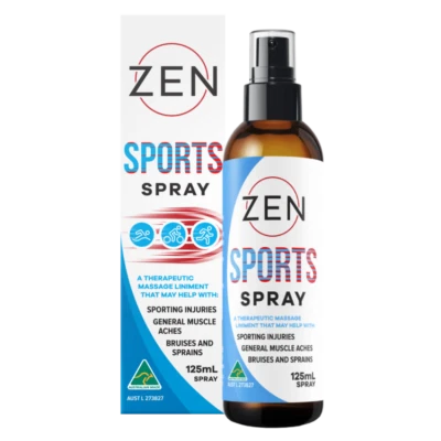 ZEN Sports Spray 125mL Sporting Injuries Muscular Aches Bruises Sprains Relief