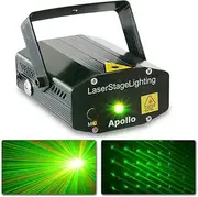 Beamz Apollo Multipoint Laser Effect Red Green Sound Activated Compact Star Sky