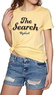 [Rip Curl] Keep Searching Womens Short Sleeve T-Shirt X Small Mustard