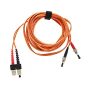 GENERIC FIBER OPTIC PATCH-CABLE, LC-ST, DUPLEX, MULTI-MODE, ORANGE, 5-METER