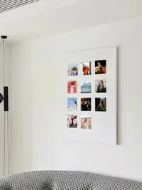 在飛比找松果購物優惠-簡約現代風油畫布無框畫12宮拼圖藝術微噴照片打印創意禮品 (